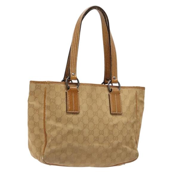 GUCCI GG Canvas Hand Bag Brown - Picture 1 of 16